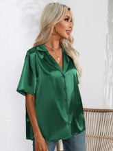 Load image into Gallery viewer, Button Up Collared Neck Shirt