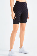 Load image into Gallery viewer, Checkered Wide Waistband Biker Shorts