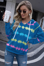 Load image into Gallery viewer, Tie-Dye V-Neck Hoodie