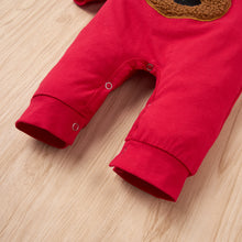 Load image into Gallery viewer, Baby Reindeer Applique Jumpsuit