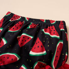 Load image into Gallery viewer, Baby Girl Graphic Ruffle Shoulder Bodysuit and Bloomer Set