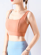 Load image into Gallery viewer, Square Neck Wide Strap Active Bra