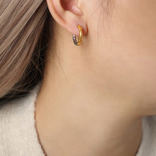 Load image into Gallery viewer, 18K Gold-Plated Huggie Earrings