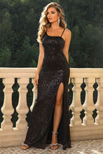 Load image into Gallery viewer, Asymmetrical Neck Sleeveless Split Dress