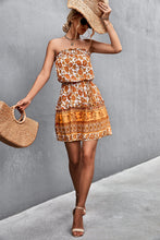 Load image into Gallery viewer, Bohemian Frill Trim Strapless Dress