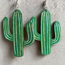 Load image into Gallery viewer, Iron Hook Wooden Earrings