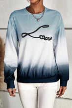 Load image into Gallery viewer, Gradient LOVE Dropped Shoulder Sweatshirt