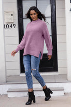 Load image into Gallery viewer, Round Neck Slit Sweater