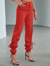 Load image into Gallery viewer, Drawstring Detail Ankle-Length Pants