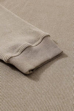 Load image into Gallery viewer, XOXO Sequin Round Neck Dropped Shoulder Sweatshirt