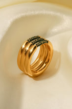 Load image into Gallery viewer, Triple-Layered Rhinestone Ring