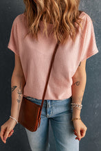 Load image into Gallery viewer, Boat Neck Waffle-Knit Top