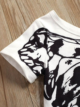Load image into Gallery viewer, Girls Butterfly Graphic Asymmetrical Neck T-Shirt