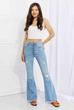 Load image into Gallery viewer, Vibrant MIU Full Size Jess Button Flare Jeans