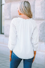 Load image into Gallery viewer, Swiss Dot Tassel Tie Blouse