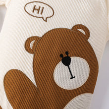 Load image into Gallery viewer, Bear Round Neck Bodysuit and Joggers Set