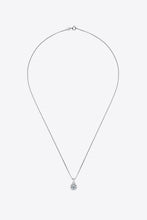 Load image into Gallery viewer, 1 Carat Moissanite Pendant Platinum-Plated Necklace