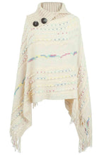 Load image into Gallery viewer, Cloak Sleeve Fringe Detail Poncho