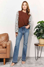 Load image into Gallery viewer, And The Why Full Size Foil Printed Sleeve Top