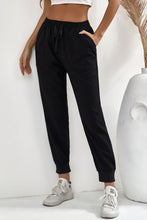 Load image into Gallery viewer, Drawstring Elastic Waist Pocket Joggers