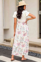 Load image into Gallery viewer, Round Neck Ruffled Short Sleeve Dress