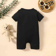 Load image into Gallery viewer, Baby MINI BOSS Bear Graphic Short Sleeve Romper
