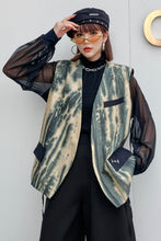 Load image into Gallery viewer, Tie-Dye Open Front Vest