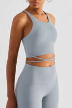 Load image into Gallery viewer, Crisscross Tied Sports Bra