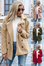 Load image into Gallery viewer, Full Size Lapel Collar Sherpa Coat