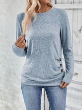 Load image into Gallery viewer, Round Neck Long Sleeve T-Shirt