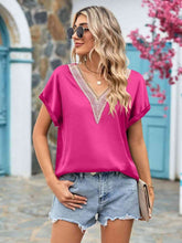 Load image into Gallery viewer, V-Neck Cuffed Blouse