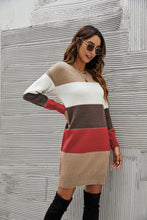 Load image into Gallery viewer, Striped Sweater Dress