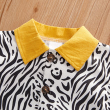 Load image into Gallery viewer, Animal Print Shirt and Shorts Set
