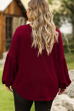 Load image into Gallery viewer, Plus Size MERRY CHRISTMAS Round Neck Long Sleeve Top