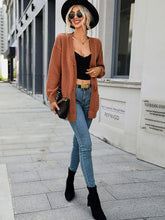Load image into Gallery viewer, Toggle Closure Ribbed Trim Dropped Shoulder Cardigan