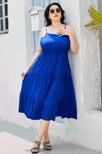 Load image into Gallery viewer, Plus Size Spaghetti Strap Tiered Dress