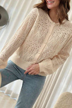 Load image into Gallery viewer, Openwork Button Down Cardigan