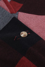 Load image into Gallery viewer, Plaid V-Neck Long Sleeve Top