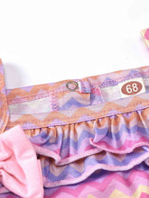 Load image into Gallery viewer, Baby Girl Printed Bow Detail Square Neck Romper