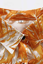 Load image into Gallery viewer, Botanical Print Maxi Shirt Dress