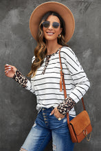 Load image into Gallery viewer, Mixed Print Henley Top