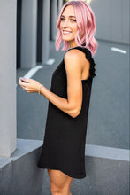 Load image into Gallery viewer, Ruffled Round Neck Sleeveless Mini Dress