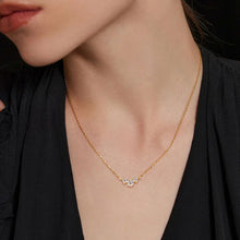 Load image into Gallery viewer, 925 Sterling Silver Inlaid Moissanite Necklace