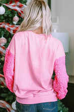 Load image into Gallery viewer, Christmas Tree Sequin Round Neck Sweatshirt