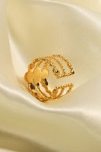 Load image into Gallery viewer, Triple-Layered Stainless Steel Open Ring
