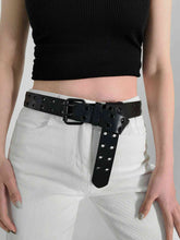 Load image into Gallery viewer, Grommet PU Leather Belt