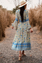 Load image into Gallery viewer, Bohemian Surplice Neck Slit Dress