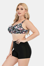 Load image into Gallery viewer, Plus Size Floral Ruched Two-Piece Swim Set
