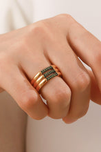 Load image into Gallery viewer, Triple-Layered Rhinestone Ring