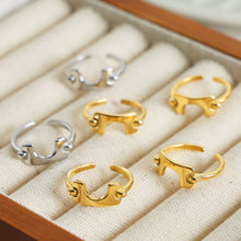 Load image into Gallery viewer, 18K Gold-Plated Irregular Open Ring